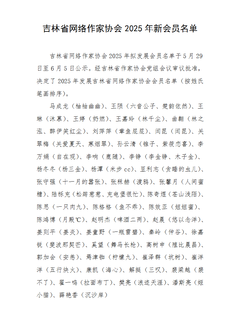 （修改）吉林省网络作家协会2025年新会员名单_01.png